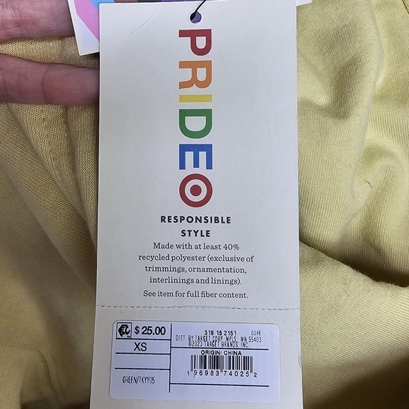 Womens Oversized Cropped Hooded Sweatshirt 'not a phase' Spring Yellow/Green - Picture 7 of 14